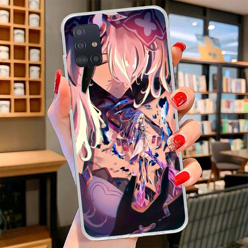 Honkai Star Rail Black Swan Cover Phone Case For Samsung Galaxy A12 A22 A32 A52 A72 A02S Phone Case Note 20 Ultra 10 S10 Plus A5