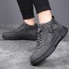New 2024 Autumn And Winter Men's Shoes Outdoor Casual Retro Breathable High-top Lace-up Sneakers Men's Casual Shoes Size 38-44