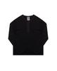 Weibeugeon Cupro Henley Neck T-Shirt Black