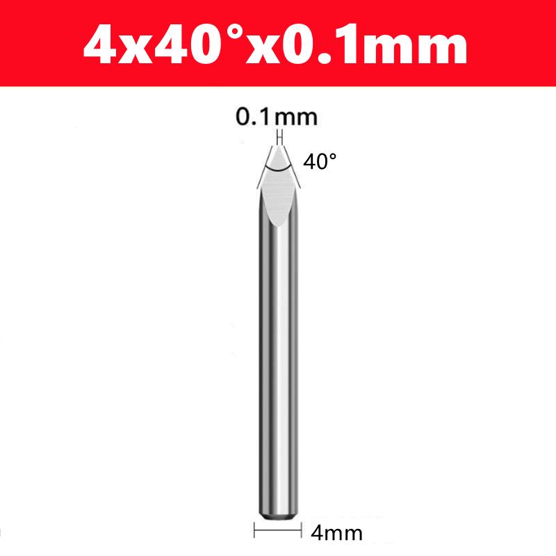 CNC Router Bit 3 Edge Pyramid Engraving Bits 4mm/6mm Shank Carbide End Mill 20,30,40,45,60,90 Degrees CNC Router Milling Tool