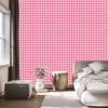 Geometric rhombus wallpaper powder pink, pink and white 50x1000