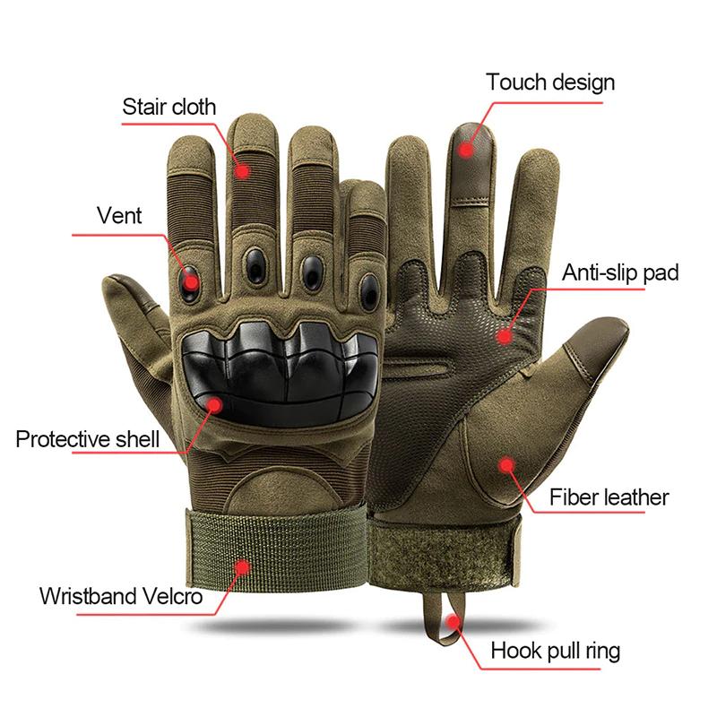 Motorcyclist Gloves Bike Gloves Military Tactical Gloves Biking Mitten Ski Outdoor Activity Airsoft Riding Army Combat Gloves