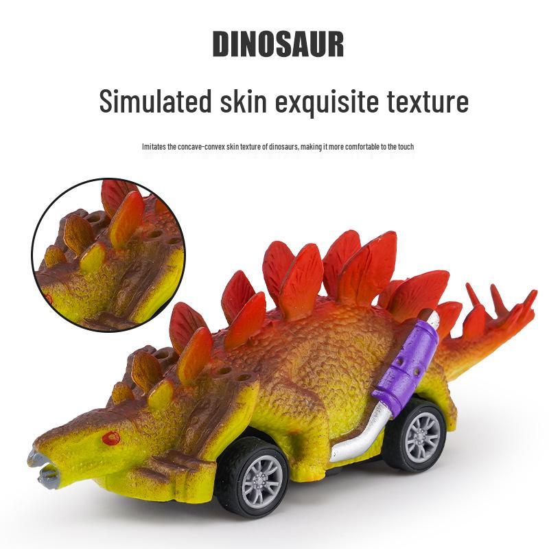 Douyin Kids Dinosaur Pull-Back Car Toy Model for Boys