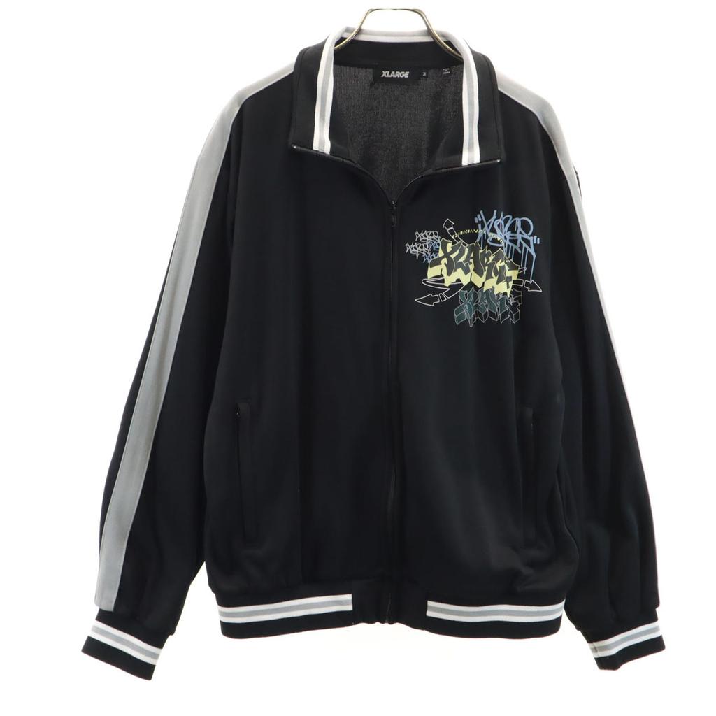 XLARGE Track jacket M black Jersey Men's Used