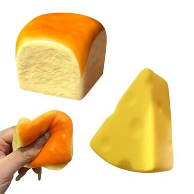Juguete de Rebote Lento Pan Hawaiano Juguete para Apretar Suave de Elevación Lenta Alivio del Estrés Juguete para Moverse Gadget Descompresor de Pan Realista para Niños Adultos