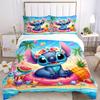 3pcs Beach Stitch Printed Quilt Set - Soft and Comfortable Quilt Cover for Bedroom, Guest Room and Dormitory Decorative Bedding Set 1 Duvet Cover