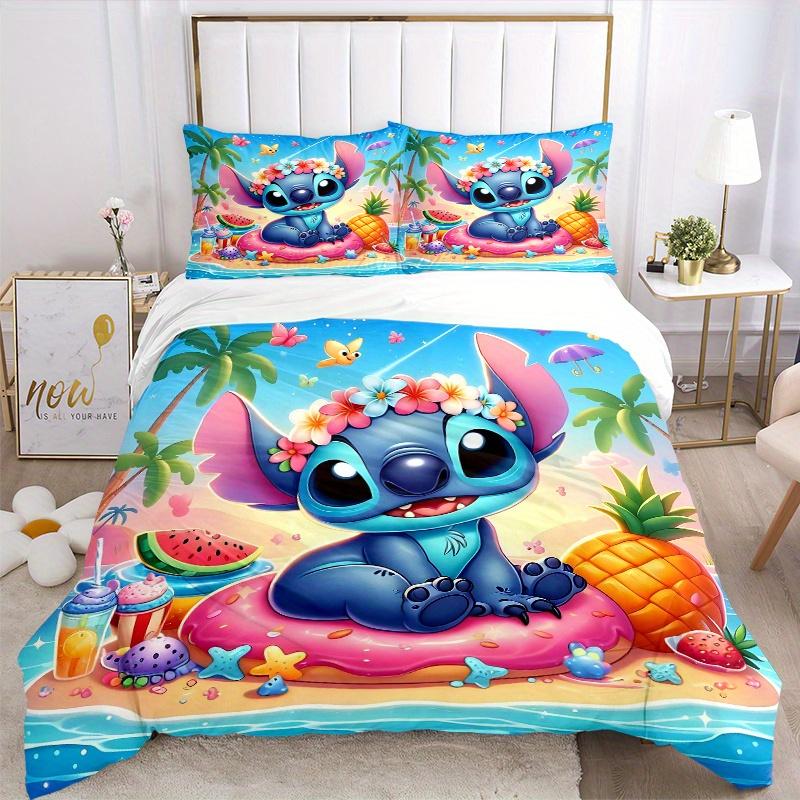 3pcs Beach Stitch Printed Quilt Set - Soft and Comfortable Quilt Cover for Bedroom, Guest Room and Dormitory Decorative Bedding Set 1 Duvet Cover