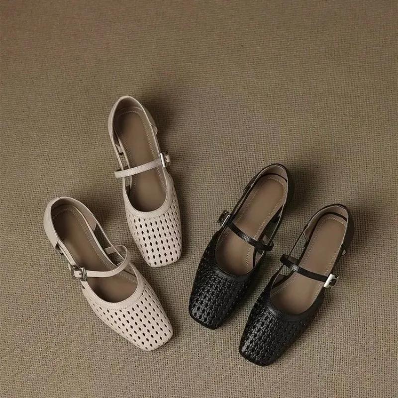 Fashion 2025 Hot Sale Shoes Female Shallow Women's High Heels Fashion Buckle Strap Dress New Square Toe Best Seller Heels Women Zapatos