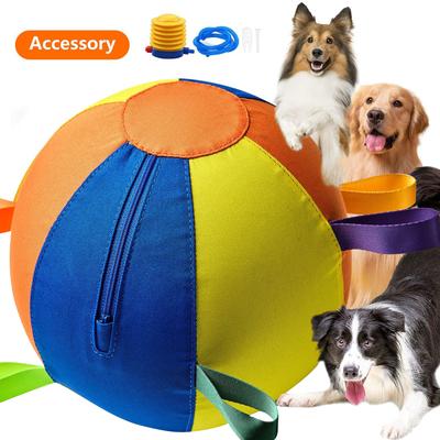 Sakinleştirici Dev Top Gözyaşı- Çiğneme Kumaşı Köpek Topu Kayışlı Set Dış Mekan Evcil Hayvanlar İçin At Çoban Büyük Küçük Köpek