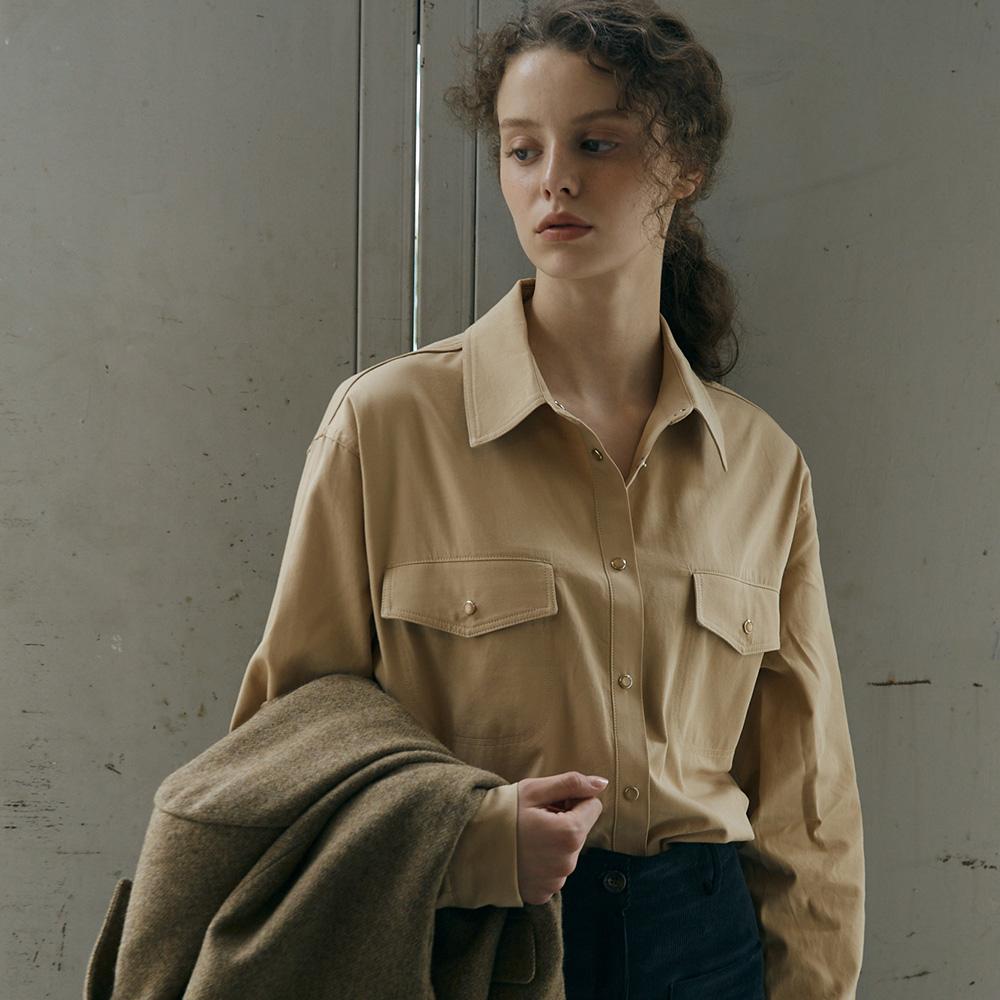 Nowood Soft Loose Fit Shirt (Beige) Free