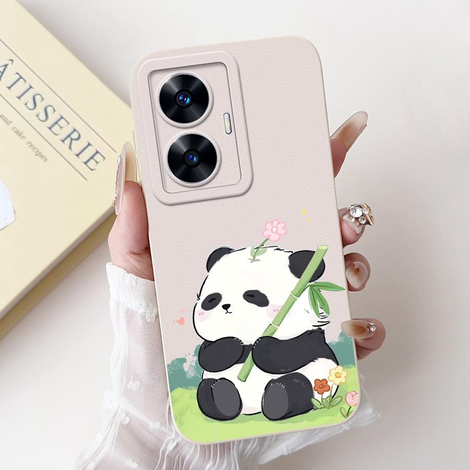 

For Realme C55 Case RMX3710 Cover Lovely Avocado Silicon Camera Lens Protective Phone Cover For Realme C55 C 55 RealmeC55 Bumper Realme C55