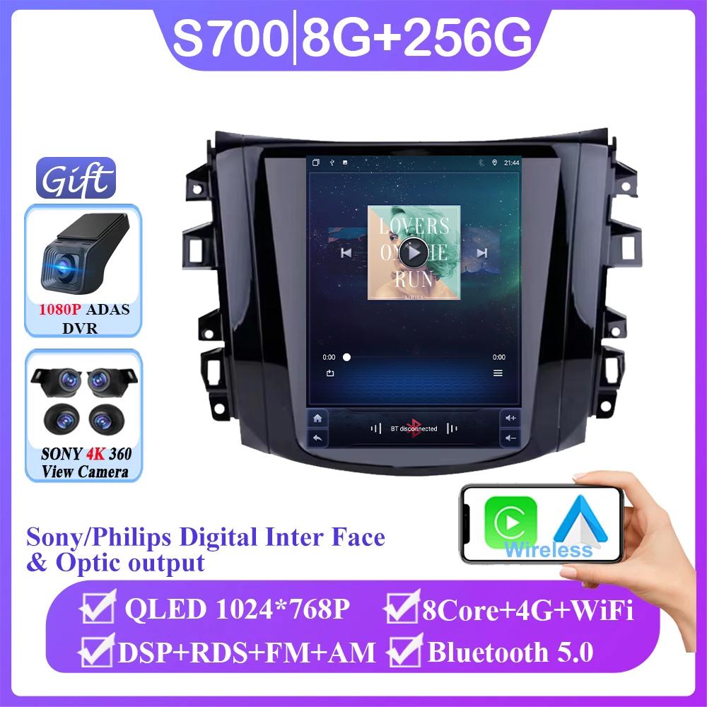9.7 Inch Android 14 For Nissan Navara Terra Frontier NP300 2018 -2020 Tesla Style Screen Carplay Multimedia Auto Radio Stereo