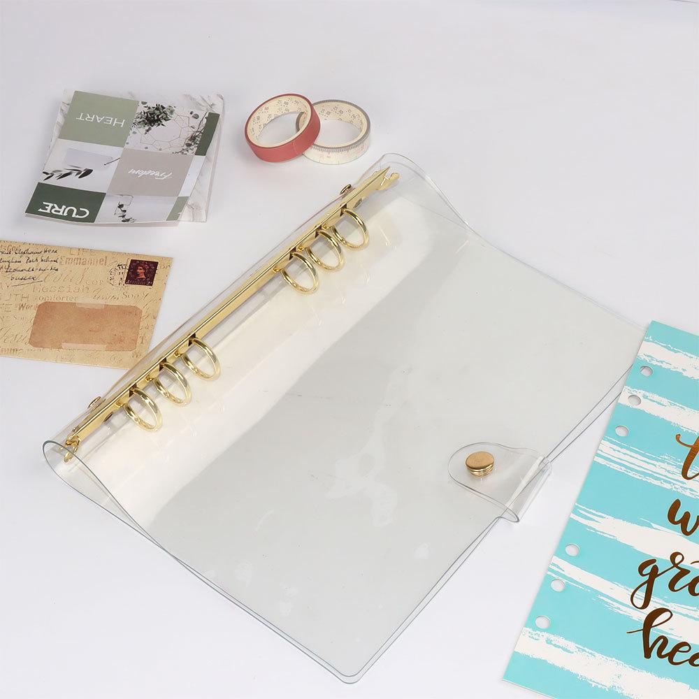 Diary A7 A6 A5 Transparent Loose Leaf Binder Notebook Inner Core Cover Note Book Journal Planner Office Stationery Supplies