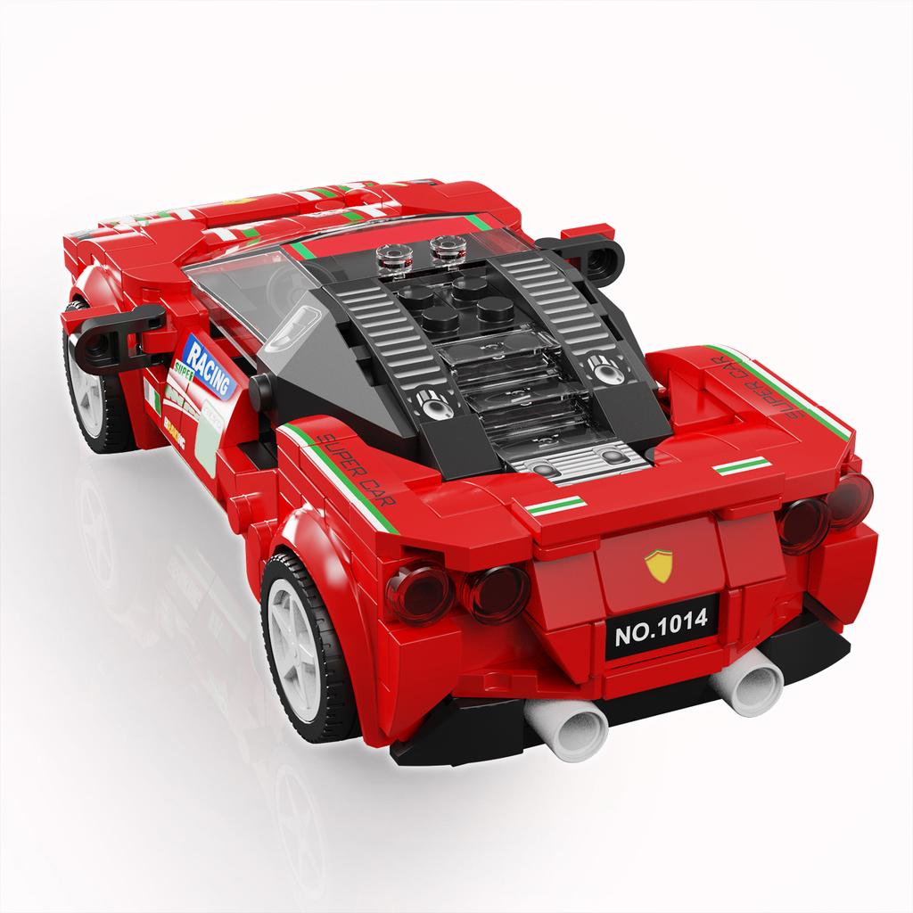 298PCS Building Blocks Toy Sports Car Model Cars Assembly Brick Sets Educational Toys Desktop Decoration Christmas Birthday Gift