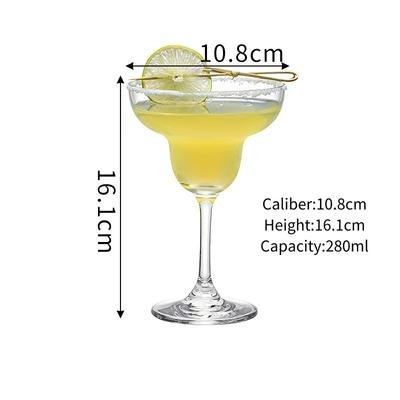 Margarita Glass Cup Classic Handmade Cocktail Glasses Cups Flying Saucer Cup Wide Mouth Glass Goblet Party Gift