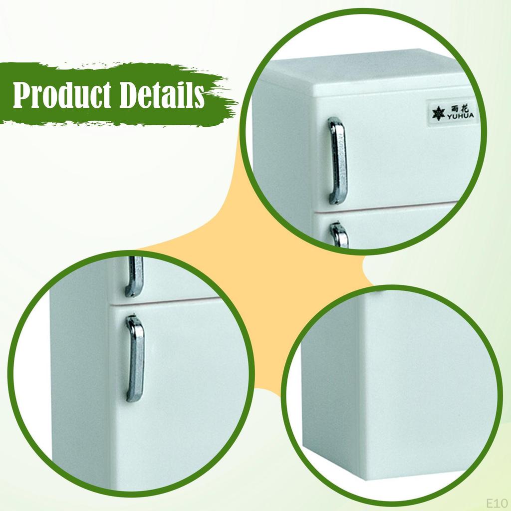 1:12 Dollhouse Furniture Fridge Doll House Accessories Life Scene DIY Pretend Play Toy for Kids 3+