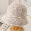 New Cashmere Blended Autumn and Winter Versatile Bucket Hat, Age Reduction, Small Face, Comfortable Temperament Bucket Hat