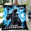 For Honor Theme Printed Blanket,Perfect for Couch, Bed, Travel & Outdoor Use | Machine Washable, Cozy & Durable.