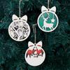 Door Hanging Wear-resistant Lightfast Holiday Decorations Christmas Decoration Pendant Wooden Clear Christmas Decoration Durable