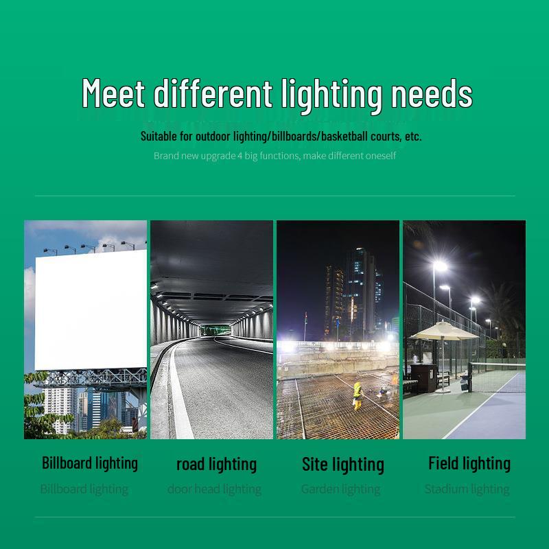 LED Waterproof Outdoor Floodlight, Super Bright Spotlight for Garden and Billboards