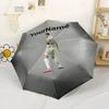 Cristiano Ronaldo Personalized Name Umbrella Portable Automatic Umbrella Sturdy 8-Rib Shaft Durable Plastic Iron Perfect for Outdoor Adventures