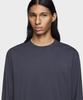 Y-3 (U) Dip Long Sleeve T-Shirt Grey U Dip Ls Tee Night Grey/Black