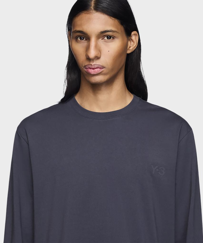 Y-3 (U) Dip Long Sleeve T-Shirt Grey U Dip Ls Tee Night Grey/Black