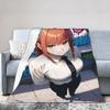 Makima Anime Girl Blanket C-Chainsaws Flannel Novelty Warm Throw Blanket for Home Summer