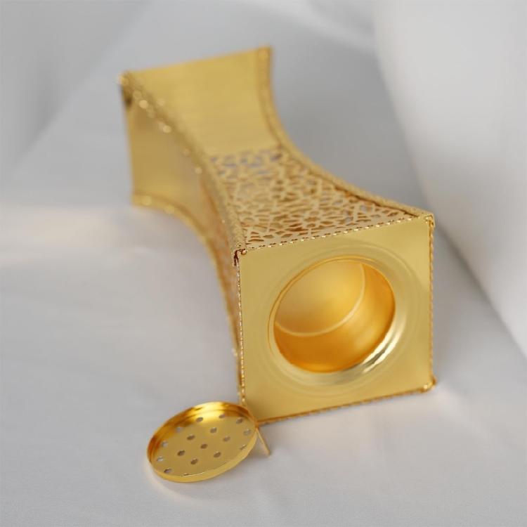 Metal Hollowout Incenses Holder Middle Eastern Bakhoor Burners Censers for Muslims Islamic Festival Desktop Decoration