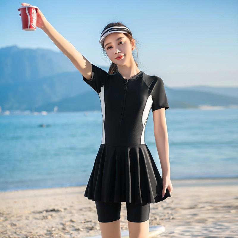Plus Size Womens One Piece Swimsuit With Tummy Control Quick Dry High Elasticity Swimming Pool Training