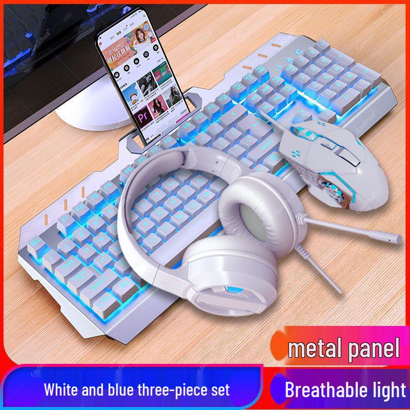 Esports Gaming Wired Keyboard, Mouse, and Headset Set