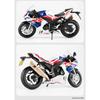 Diecast 1/9 Honda CBR1000RR-R Simulationslegierungs-Motorradmodell Schwerlastlokomotive Kinderspielzeug Geschenk Ornamente Sammlung