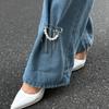 Trendy Tassel Chain Brooches for Women Handmade Beaded Pearl Chain Anklet Women 2025 Detachable Trouser Brooch Jewelry Gift