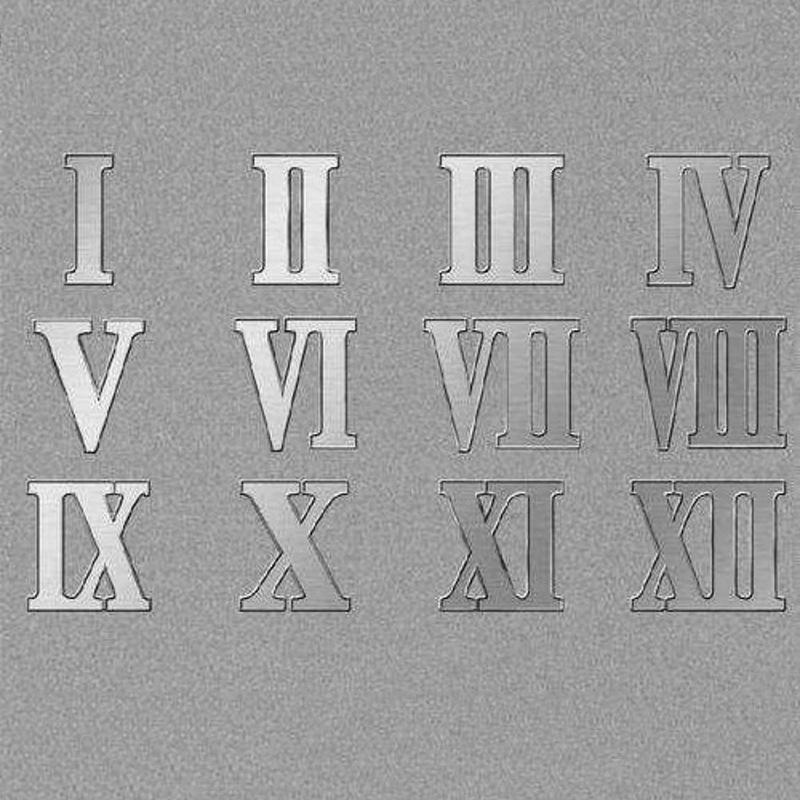 12 Stück/Set Lederstempel Römisches Zahlen Blumen Herz Sternbild Set DIY Stahlstempel für Schmuck Leder Logo Schnitzen