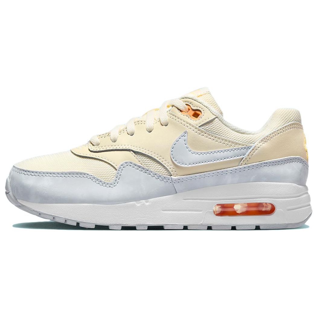 

Nike Air Max 1 GS Pale Ivory Melon Tint White Football Grey DZ3307-102 EU 37.5