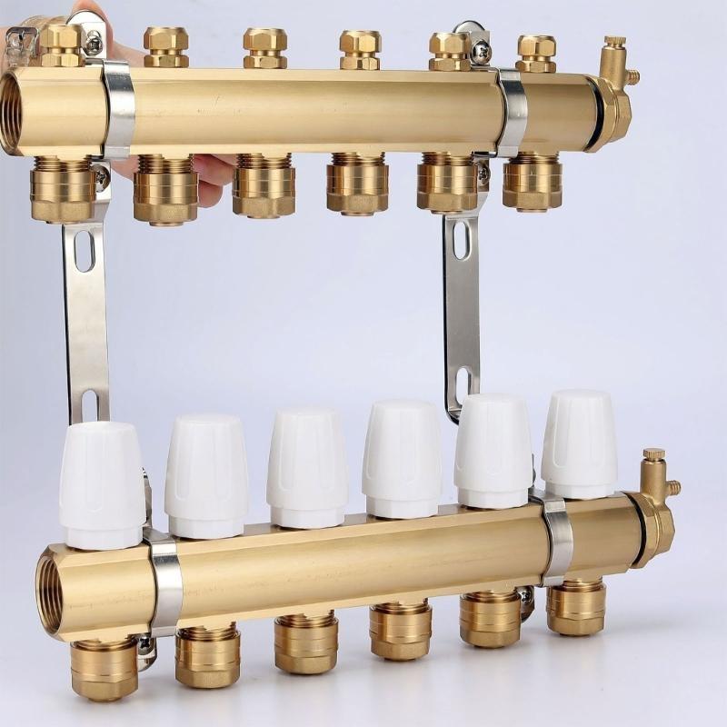 4Pcs Floor Heating Water Distributor Handwheel Switches Radiator Valves Caps
