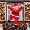 Christmas Climbing Santa Decor for Roof Hanging Display On Gutters Eaves Chimney Tree Window Outdoor New Year Decorations
