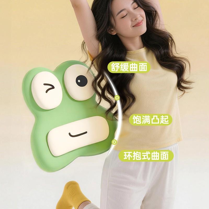 Car Lumbar Support Pillow Office Chair Back Cushion Driving Memory Foam Waist Cute Cartoon Design