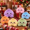 Rainbow Plush Dumpling Squeeze Toy Soft Stress Reliever Fidget Doll 1Pcs for Kids Travel Play Christmas Stocking Stuffer
