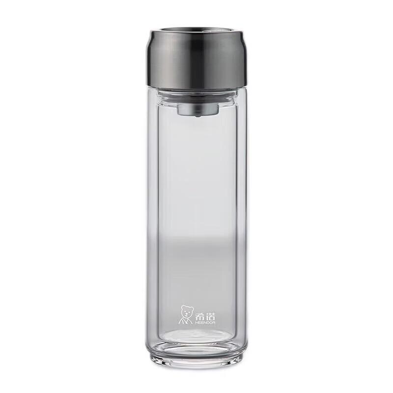 HEENOOR XN-6772 Double Wall Glass Travel Mug with Filter