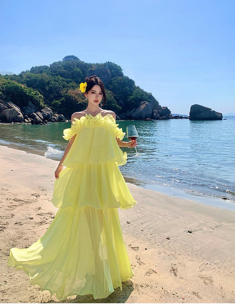 French High-end Romantic Elegant Niche Engagement Wedding Light Wedding Dress Morning Robe Toast Dress Birthday Party Hosting Dress