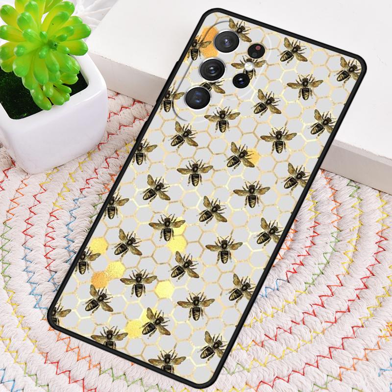 Midsummer bee garden honey guards Silicone Phone Case For Samsung Galaxy note 10 pro S26 S25 S24 S23 S22 S21 Plus Ultra Cover