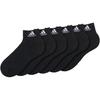 adidas Crew Socks Unisex 6 Pack Black AA2289