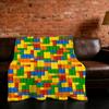 Blanket Super Warm Comfortable Plush Blocks Puzzle Throw Game Blanket Child Building Home Sofa Bedroom Gift