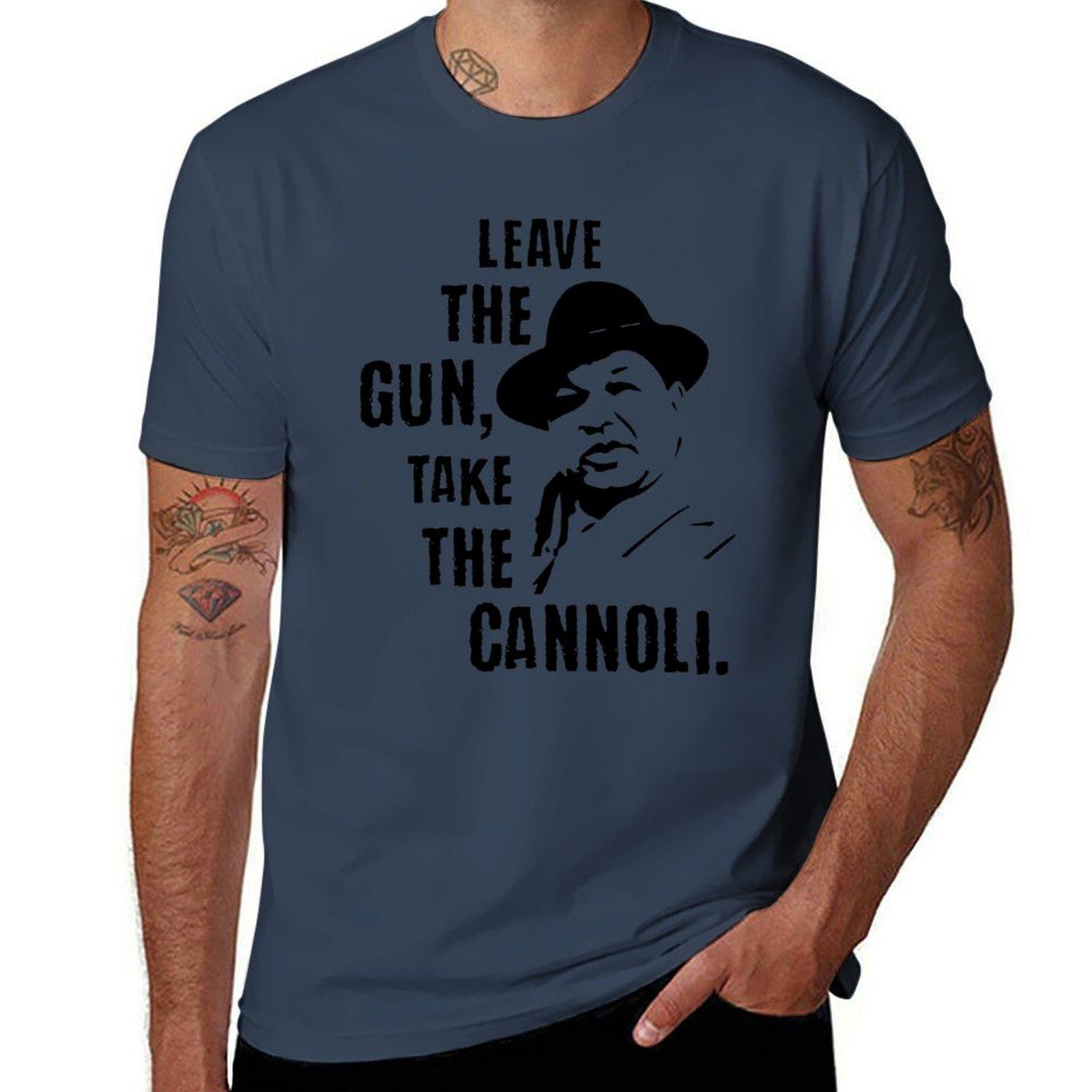 Leave the Gun Take the Cannoli TShirt Long Lasting Casual TShirt S