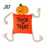 Tug of War Rope Toys for Pets Halloween Dog Squeaky Chew Toy, Funny Pumpkin Grim Reaper Spider Ghost Pet Gifts Plush Stuffed Toy Small, Medium, Large