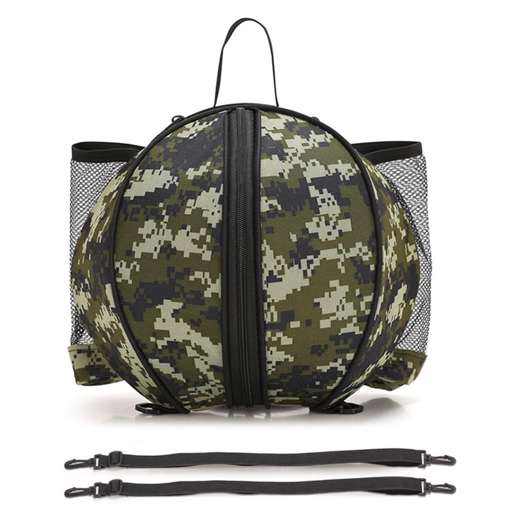 Sport Round Shape Adjustable Basketball Bag Football Handbag Volleyball Shoulder Bags Ball Backpack