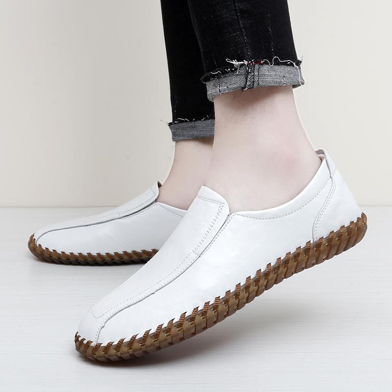 White Big Size 47 Loafers High Quality Mens Business Leather Man Casual Shoes Luxury Brand Formal Comfy Moccasins Slip On Shoe