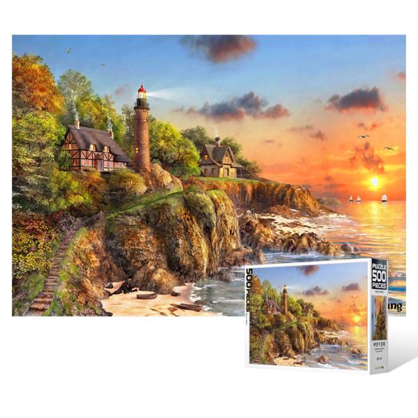 

500 piece jigsaw puzzle / Sunset of Cottage, popular Korean puzzle