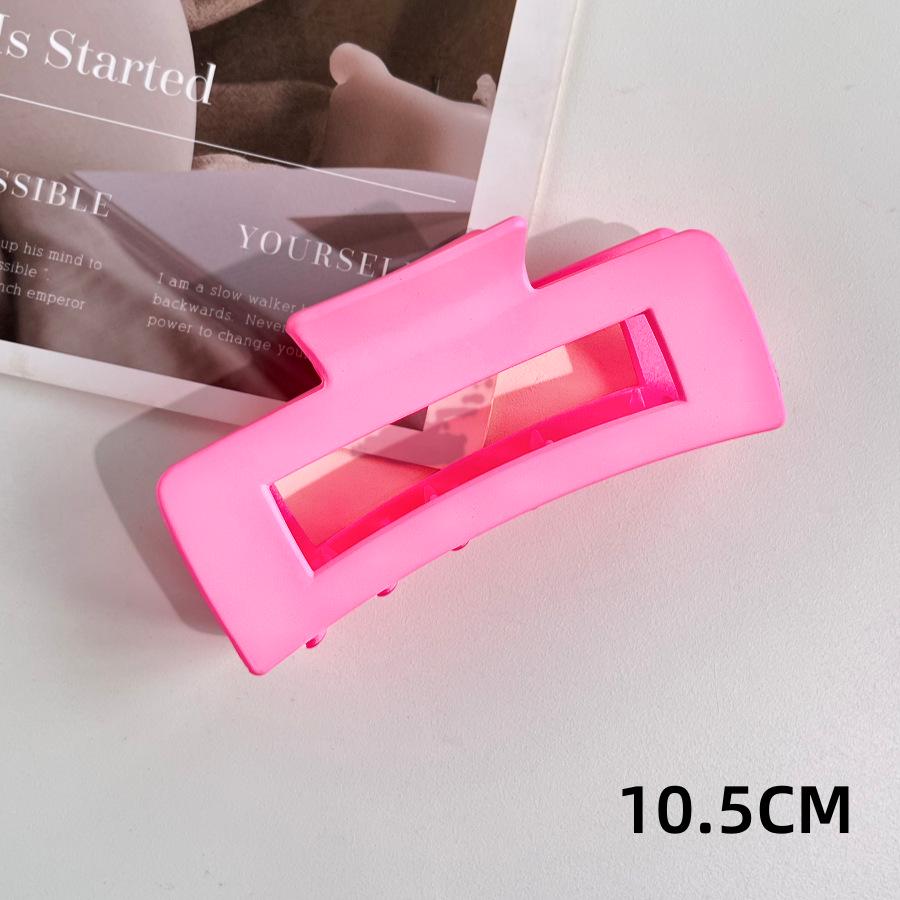Matná obdélníková spona do vlasů v korejském stylu, 10,5 cm, pro drdoly a culíky